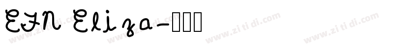 EFN Eliza字体转换
